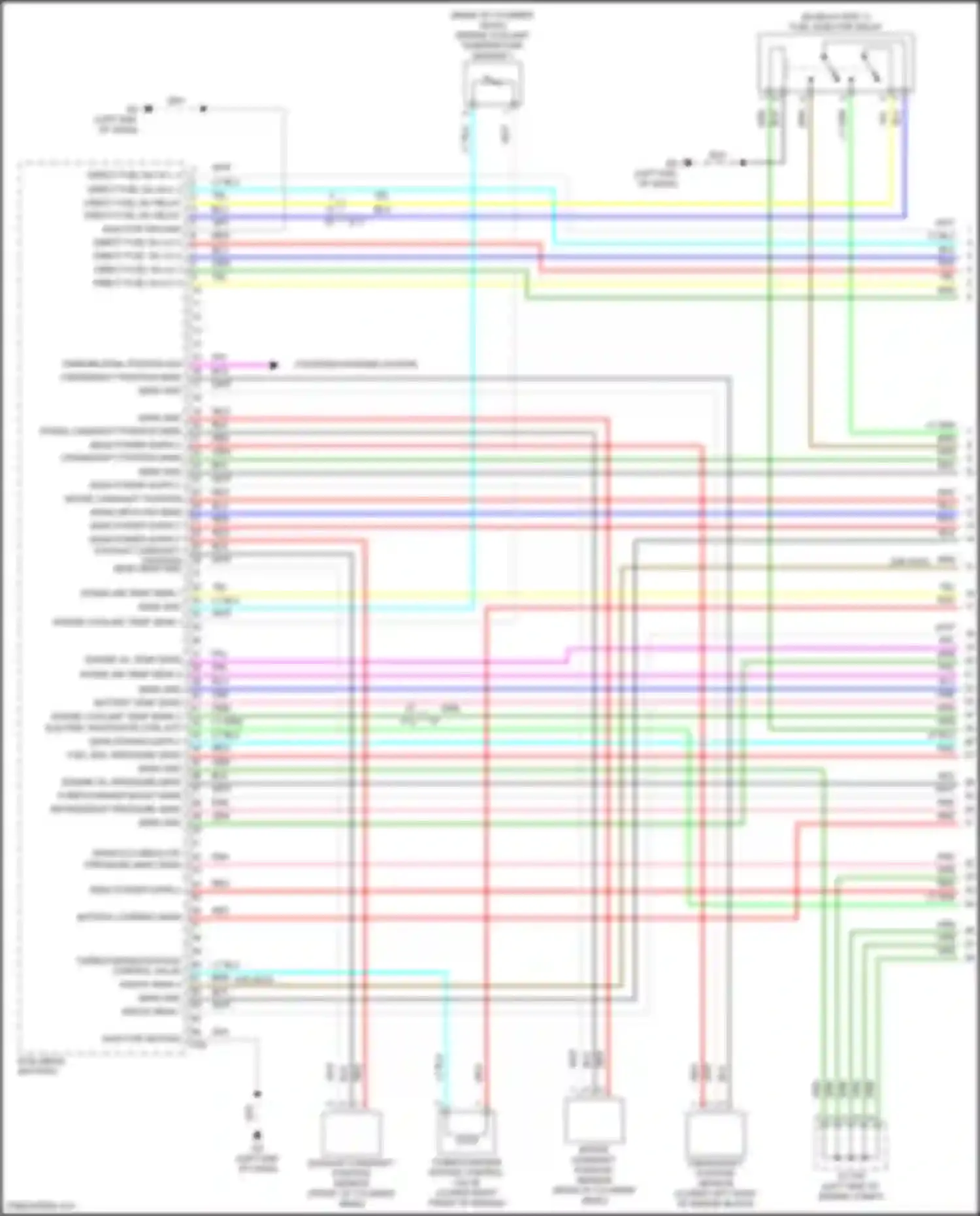 Wiring diagram engine coolant temp sens 2 electric wastegate ctrl act for Nissan Altima L34 (2018-2024) (1 of 1)
