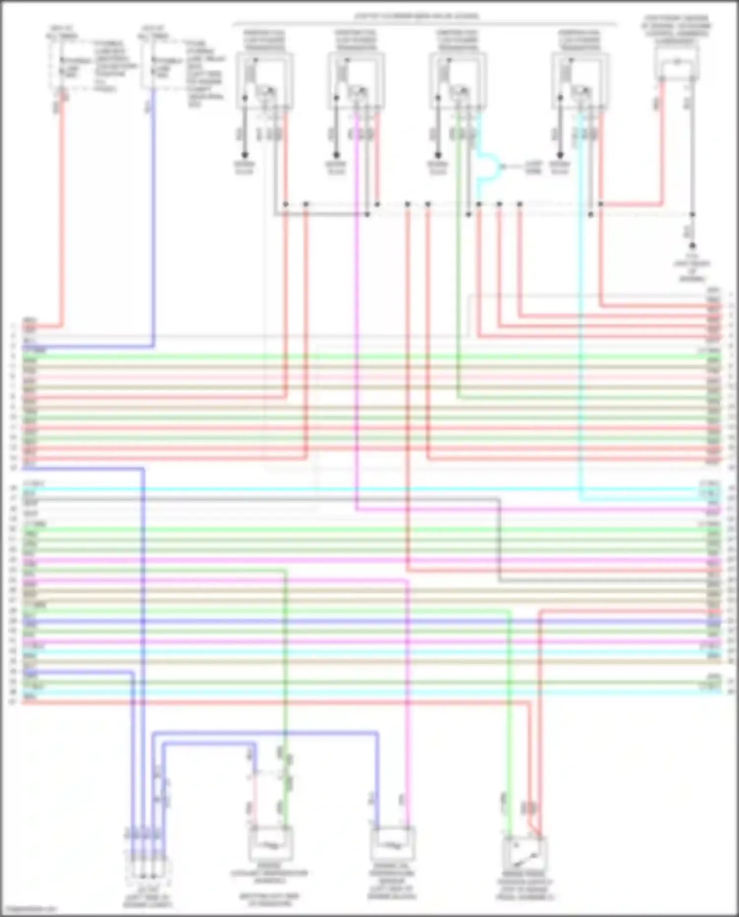 Wiring diagram engine oil temperature sensor for Nissan Altima L34 (2018-2024) (1 of 2)