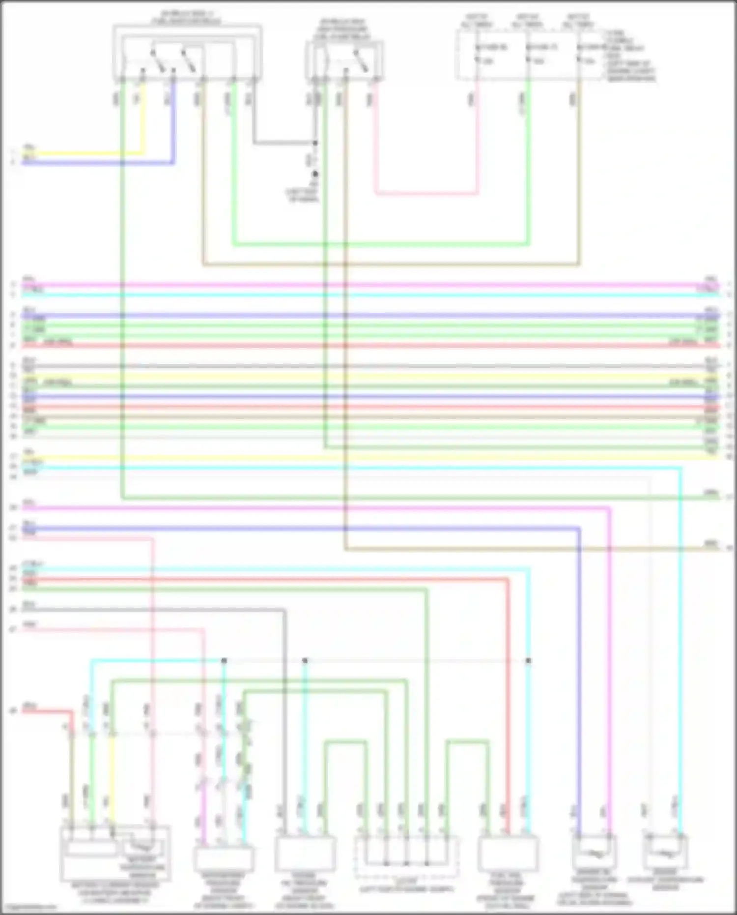Wiring diagram engine oil temperature sensor for Nissan Altima L34 (2018-2024) (2 of 2)