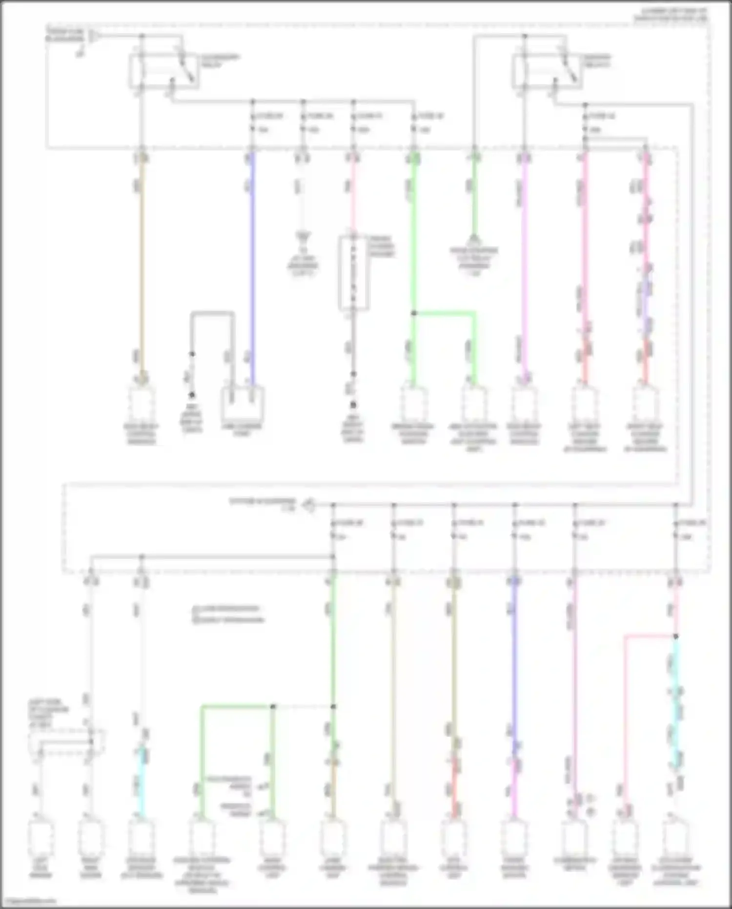 Wiring diagram fuse 32 for Nissan Altima L34 (2018-2024) (4 of 6)