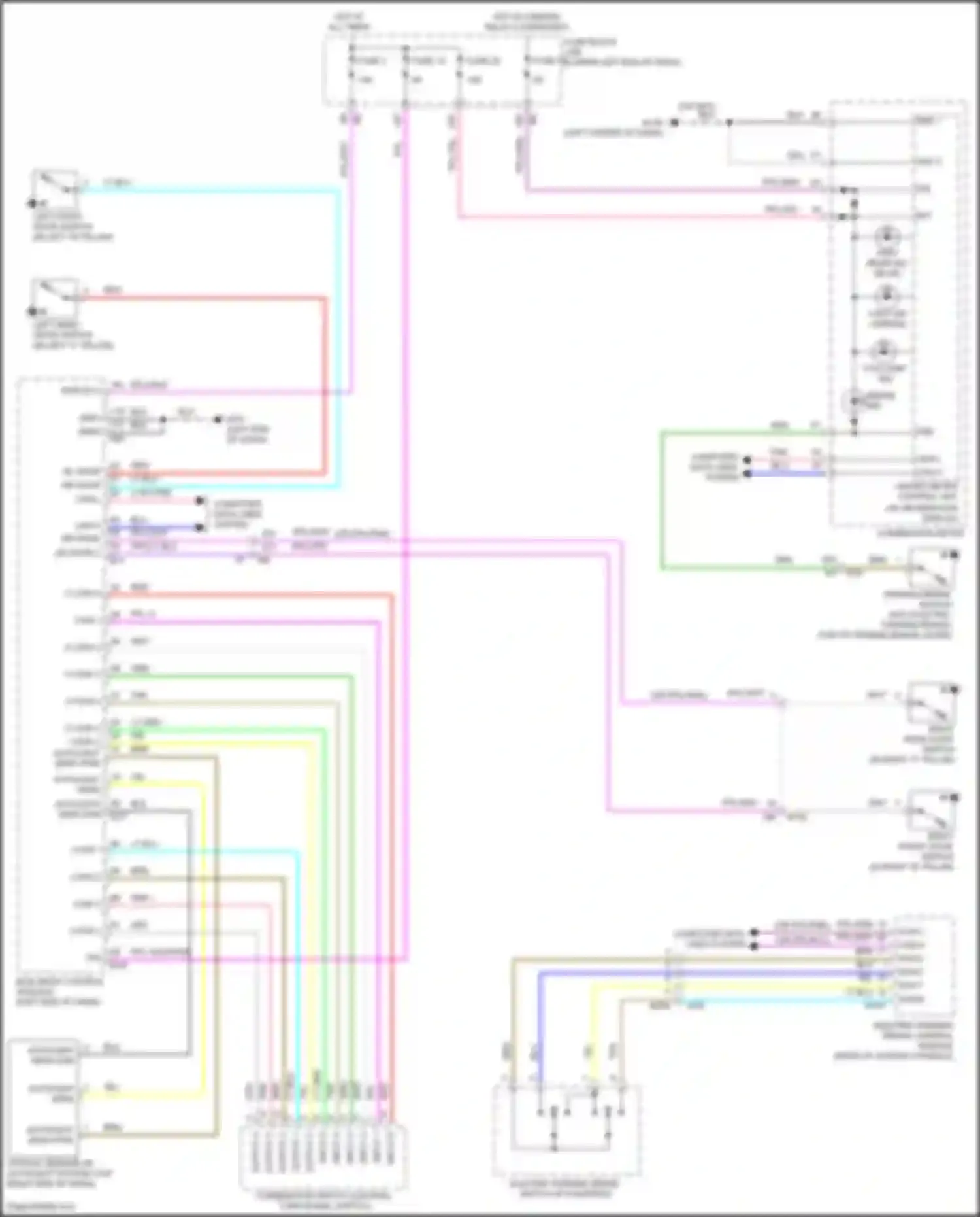 Wiring diagram input 3 for Nissan Altima L34 (2018-2024) (3 of 5)