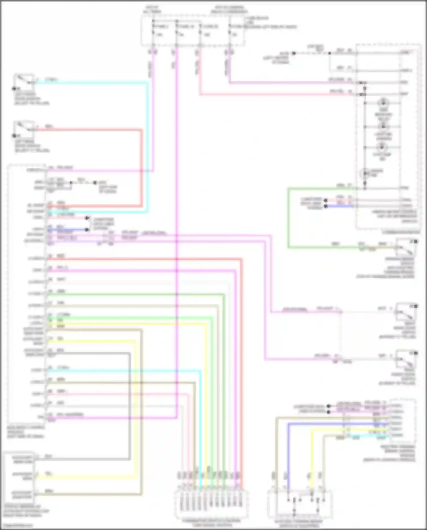 Wiring diagram input 3 for Nissan Altima L34 (2018-2024) (4 of 5)