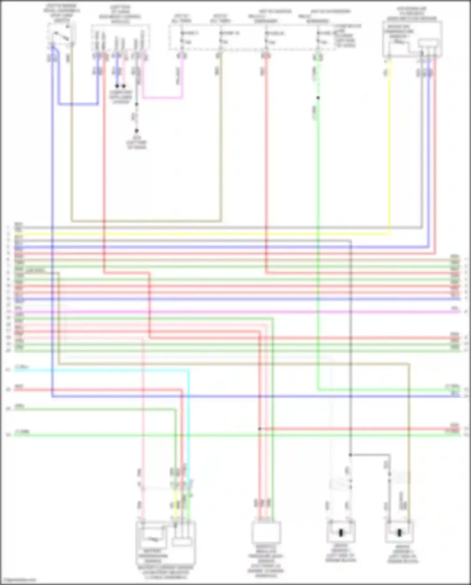 Wiring diagram intake air temperature sensor-1 for Nissan Altima L34 (2018-2024) (1 of 1)