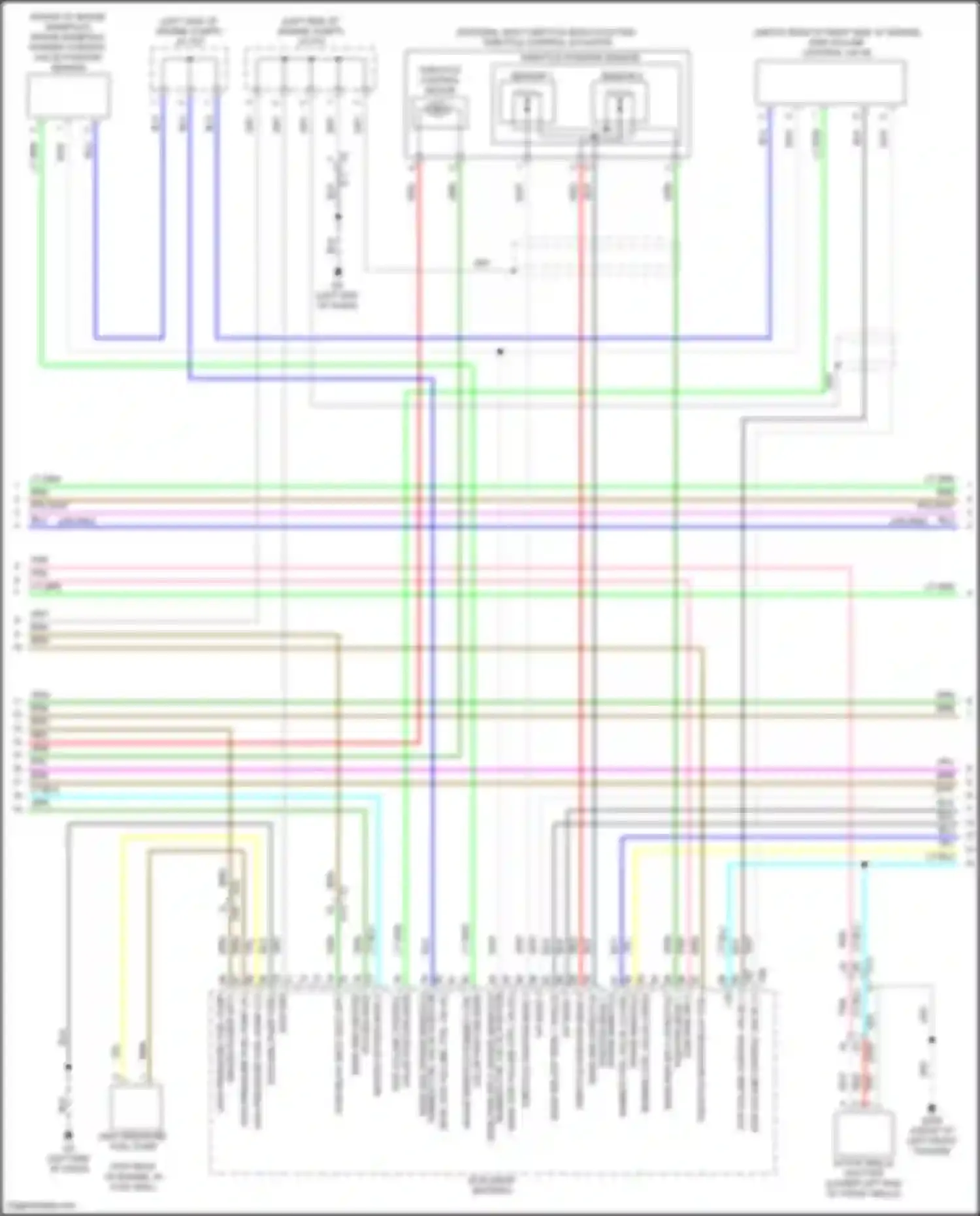 Wiring diagram intake manifold runner control valve position sensor for Nissan Altima L34 (2018-2024) (2 of 2)