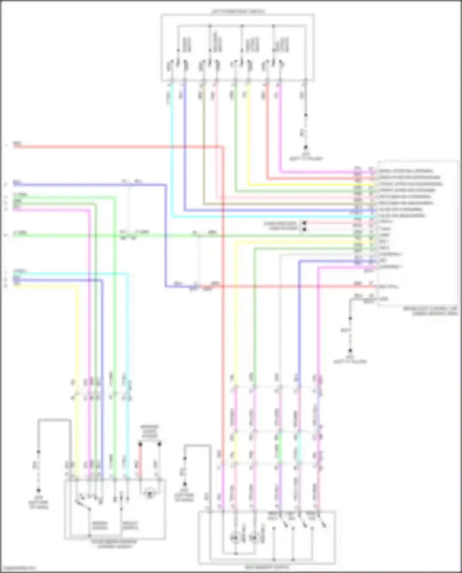 Wiring diagram left "c" pillar) for Nissan Altima L34 (2018-2024) (15 of 25)