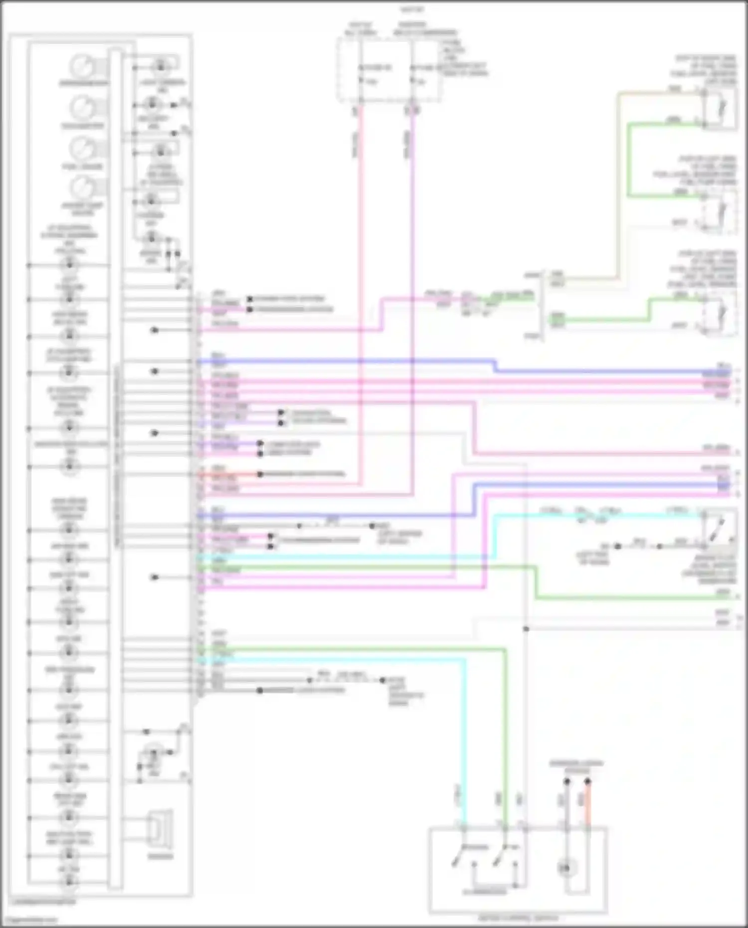 Wiring diagram left turn ind for Nissan Altima L34 (2018-2024) (2 of 3)