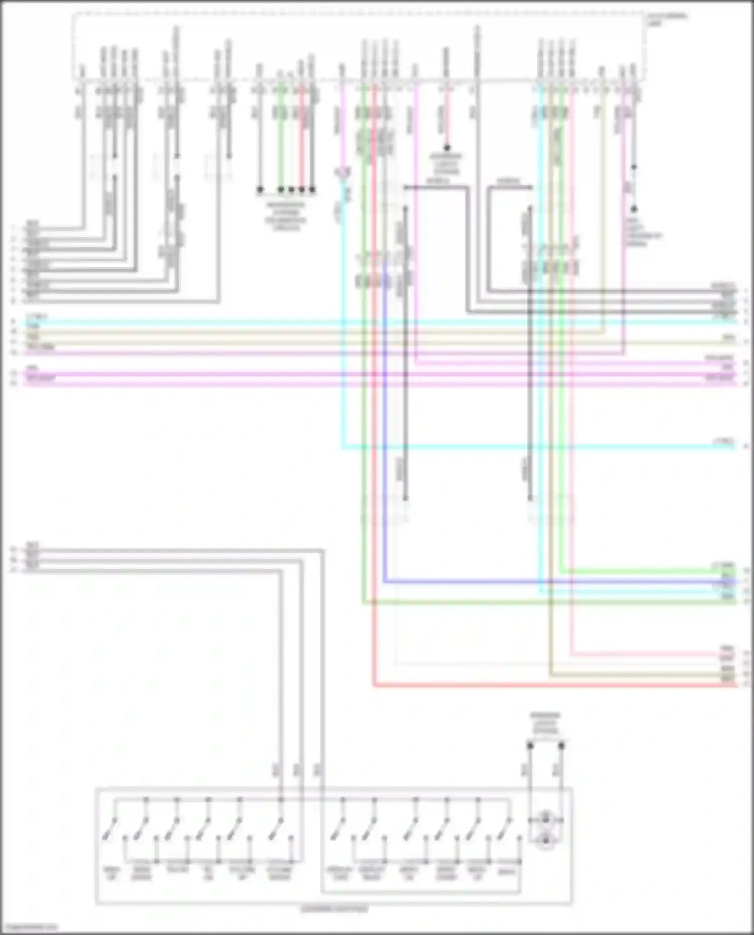 Wiring diagram navigation system for Nissan Altima L34 (2018-2024) (4 of 12)