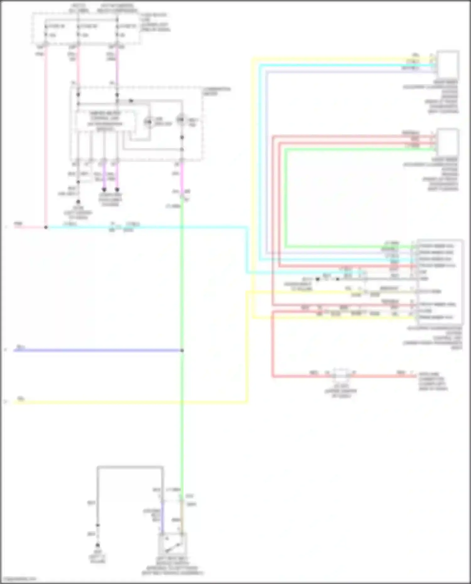 Wiring diagram rear inner vcc for Nissan Altima L34 (2018-2024) (1 of 1)