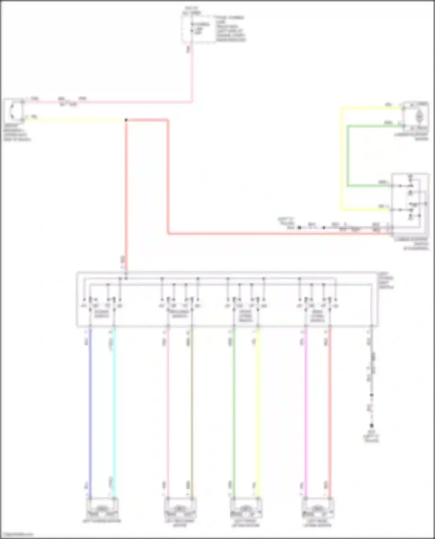 Wiring diagram reclining switch for Nissan Altima L34 (2018-2024) (1 of 3)