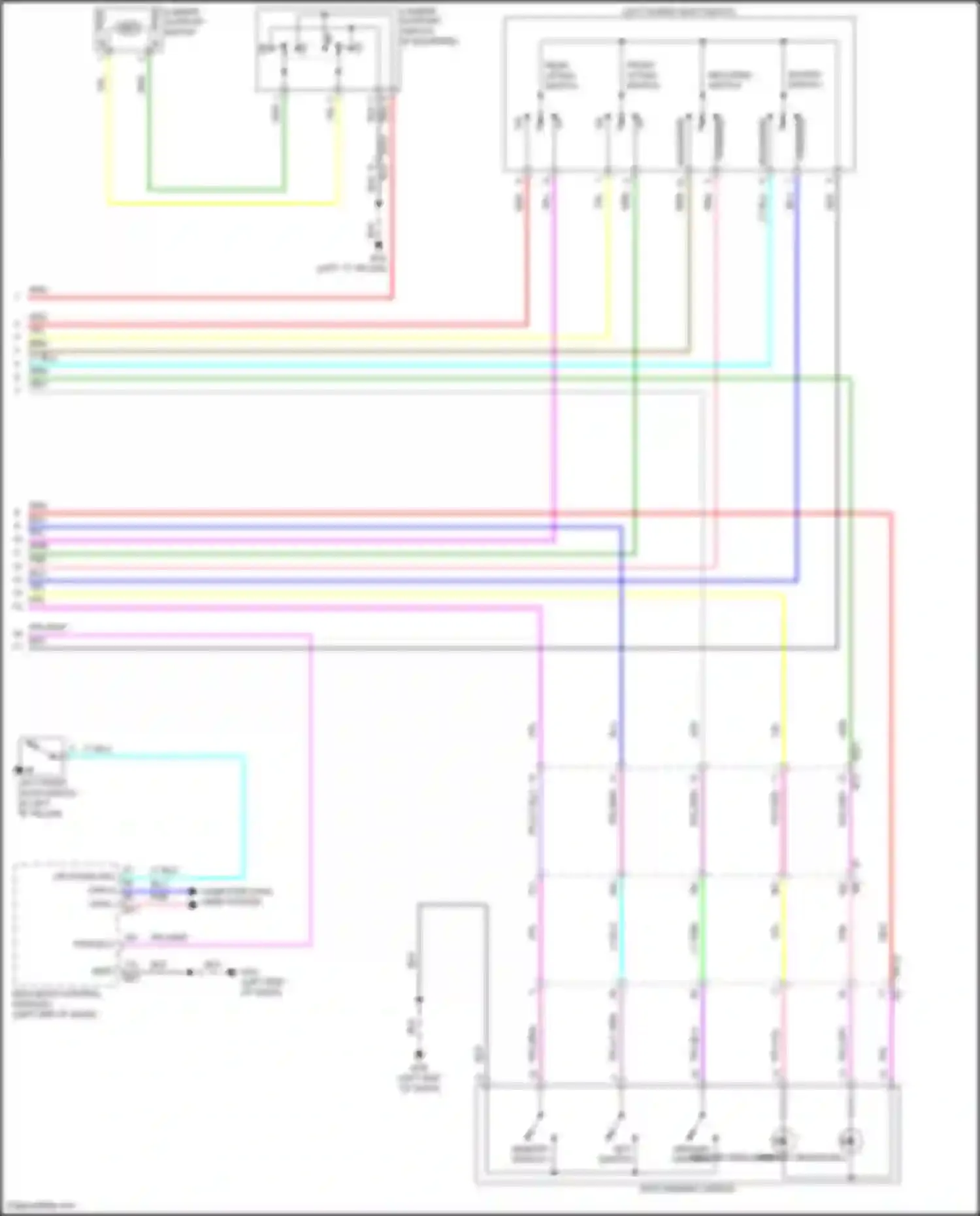 Wiring diagram reclining switch for Nissan Altima L34 (2018-2024) (2 of 3)