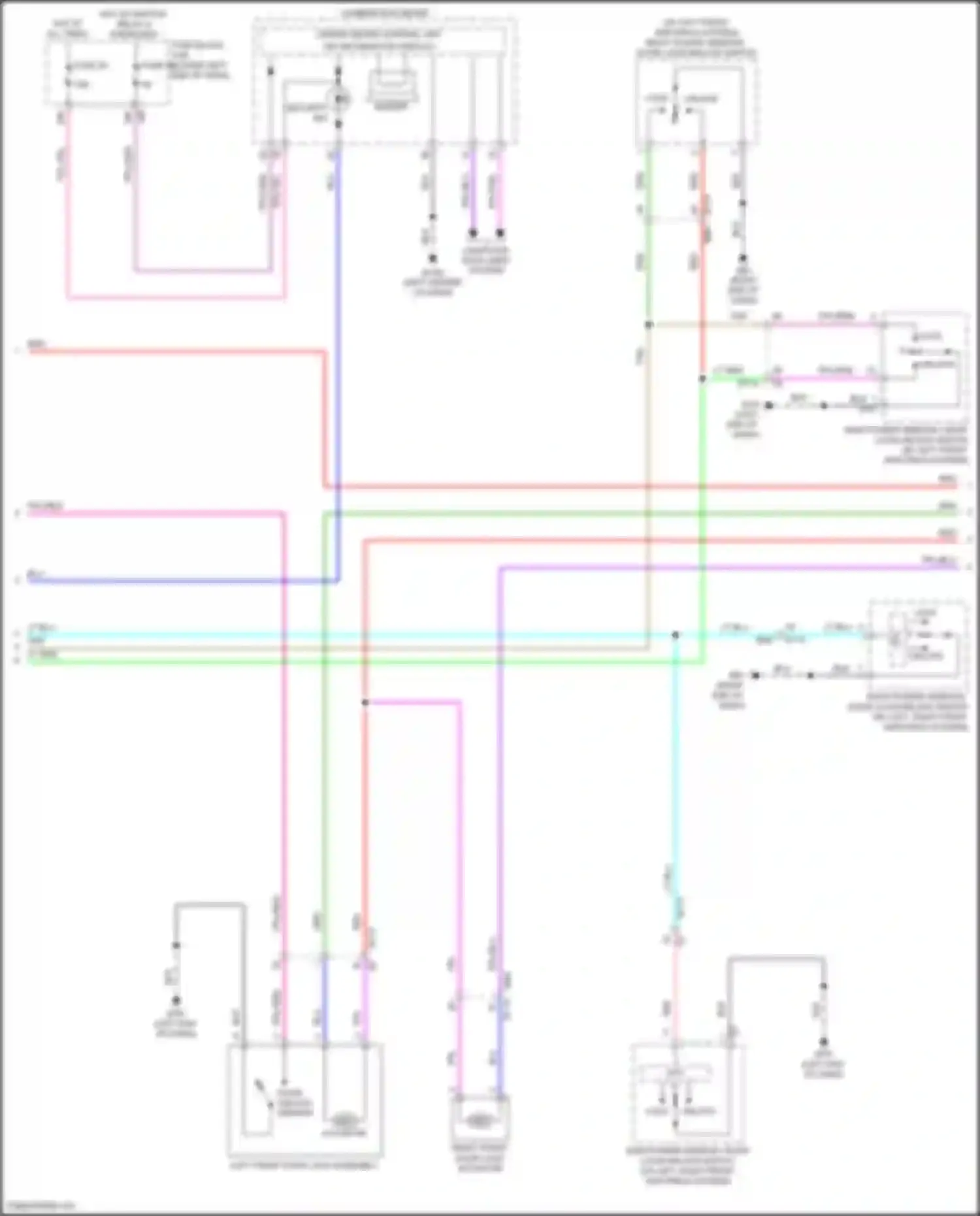 Wiring diagram right end of dash) for Nissan Altima L34 (2018-2024) (14 of 19)