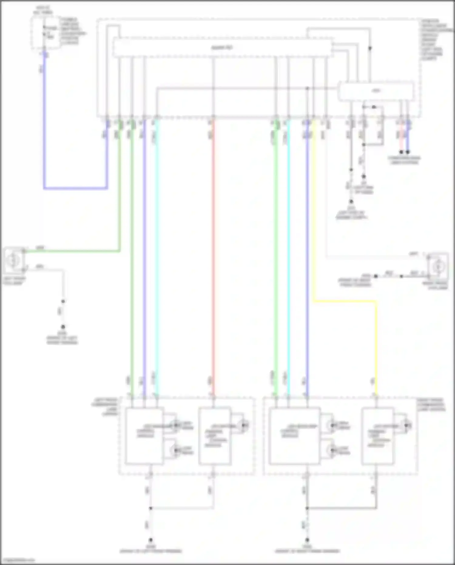 Wiring diagram right front fog lamp for Nissan Altima L34 (2018-2024) (3 of 4)