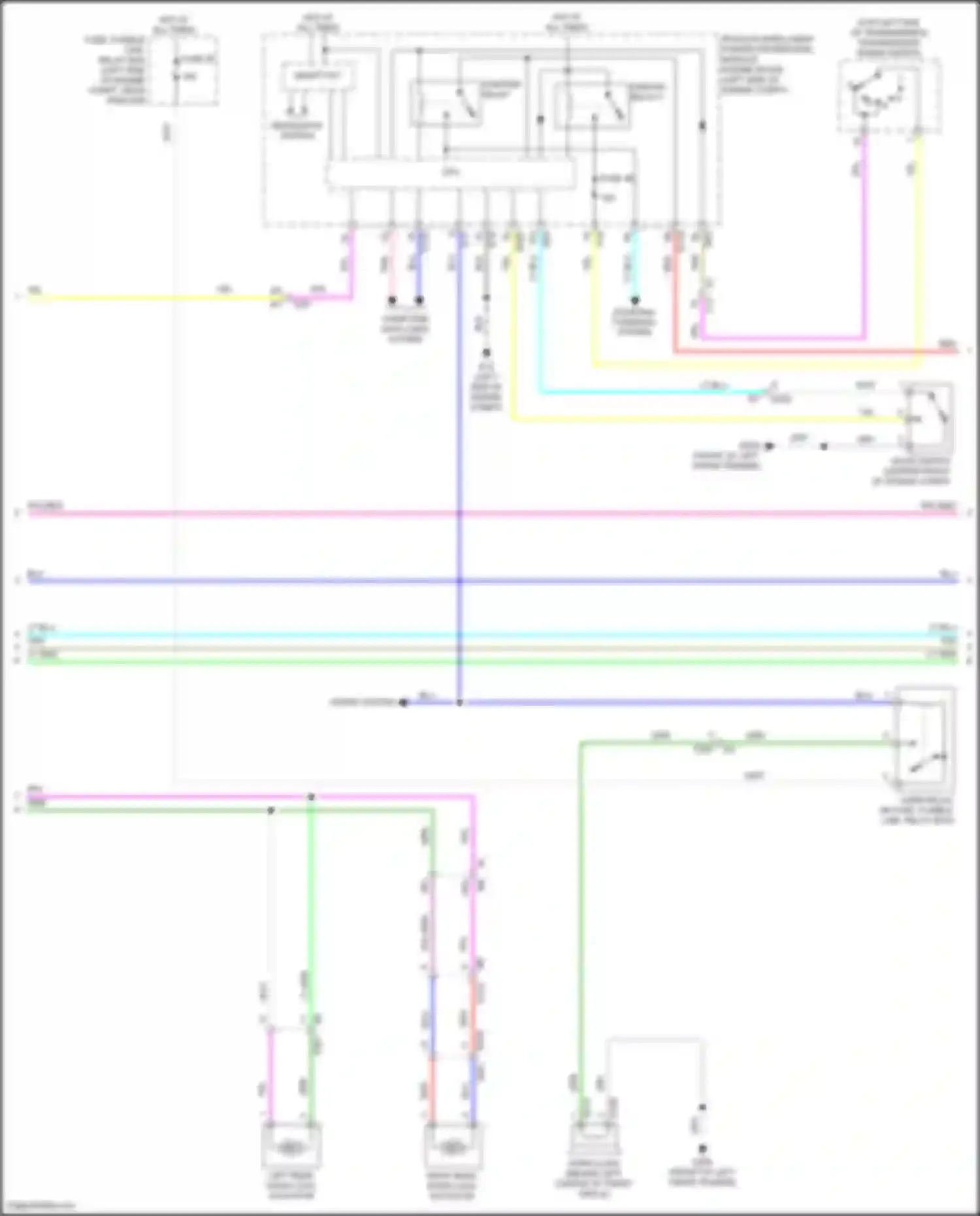 Wiring diagram starter relay for Nissan Altima L34 (2018-2024) (1 of 3)