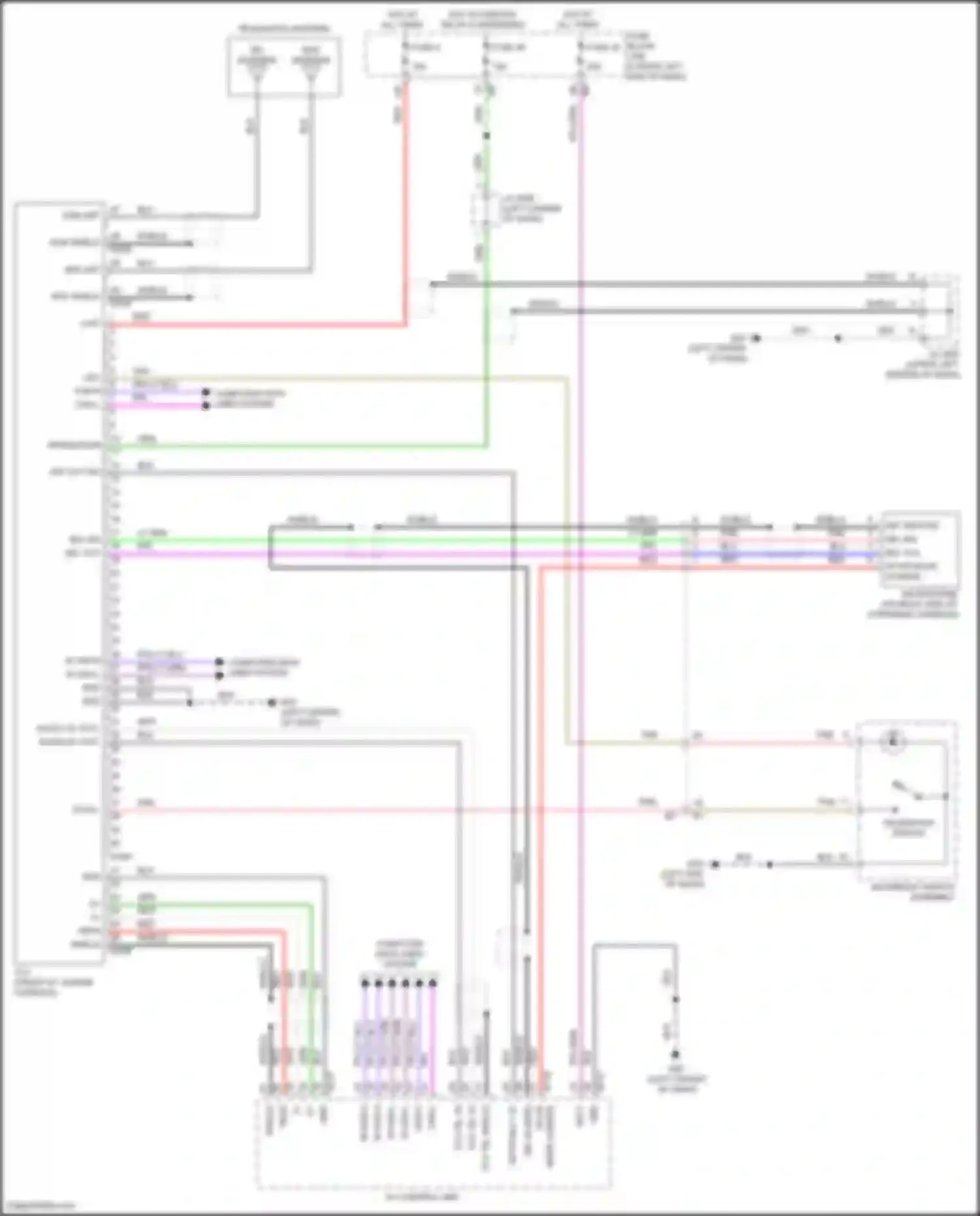 Wiring diagram telematics switch for Nissan Altima L34 (2018-2024) (2 of 2)
