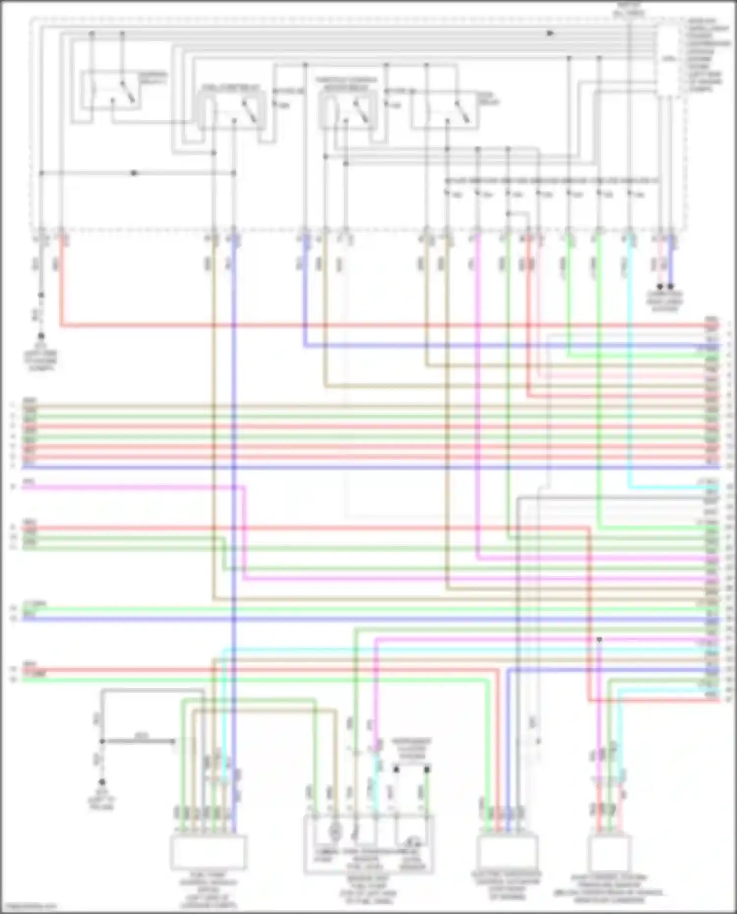 Wiring diagram throttle control motor relay for Nissan Altima L34 (2018-2024) (2 of 3)