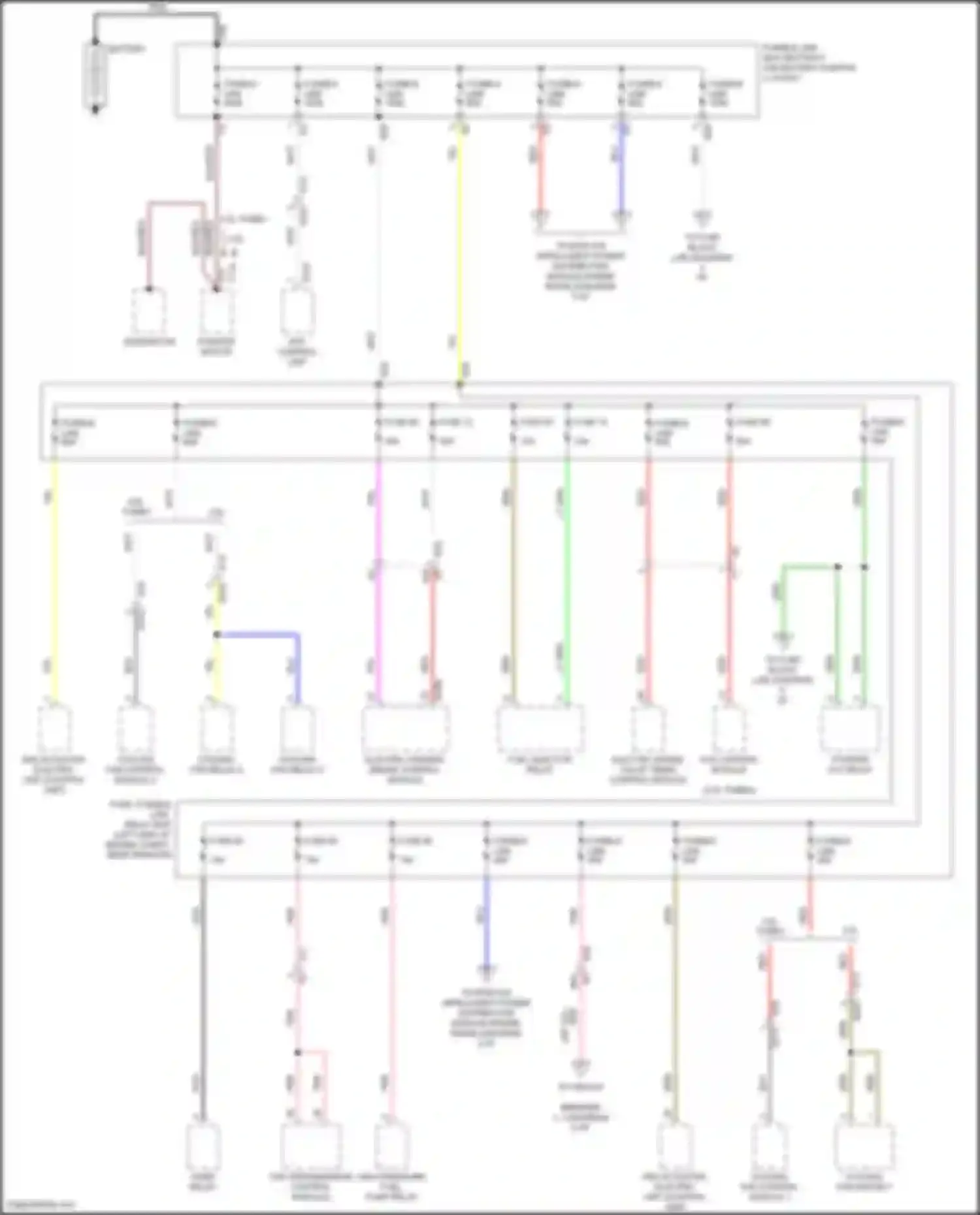 Wiring diagram to circuit for Nissan Altima L34 (2018-2024) (1 of 1)