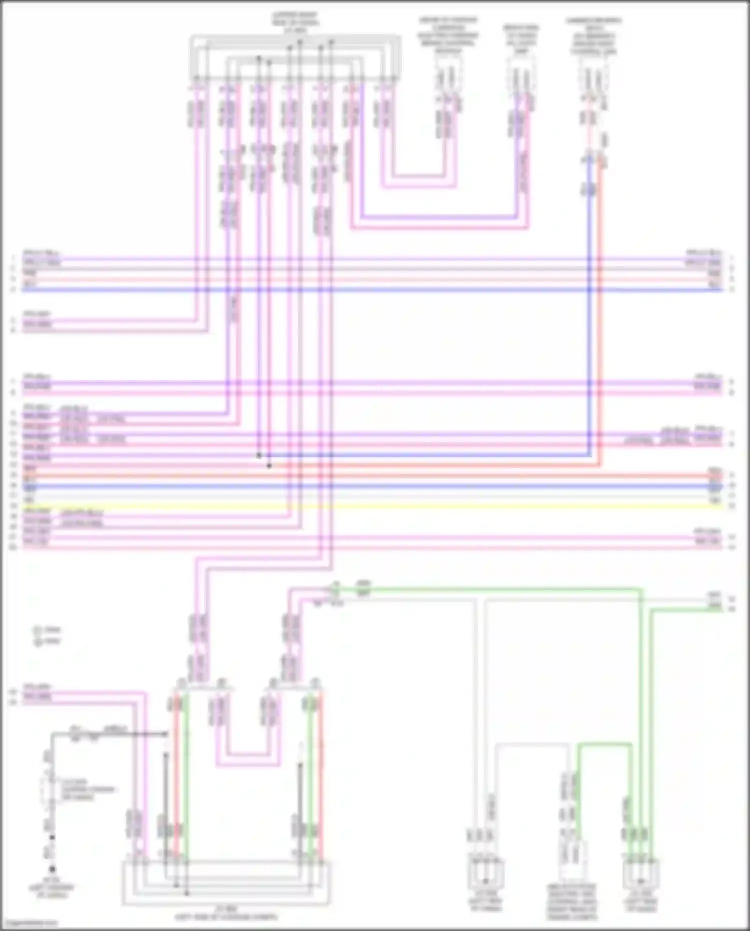 Wiring diagram w/ memory for Nissan Altima L34 (2018-2024) (1 of 4)