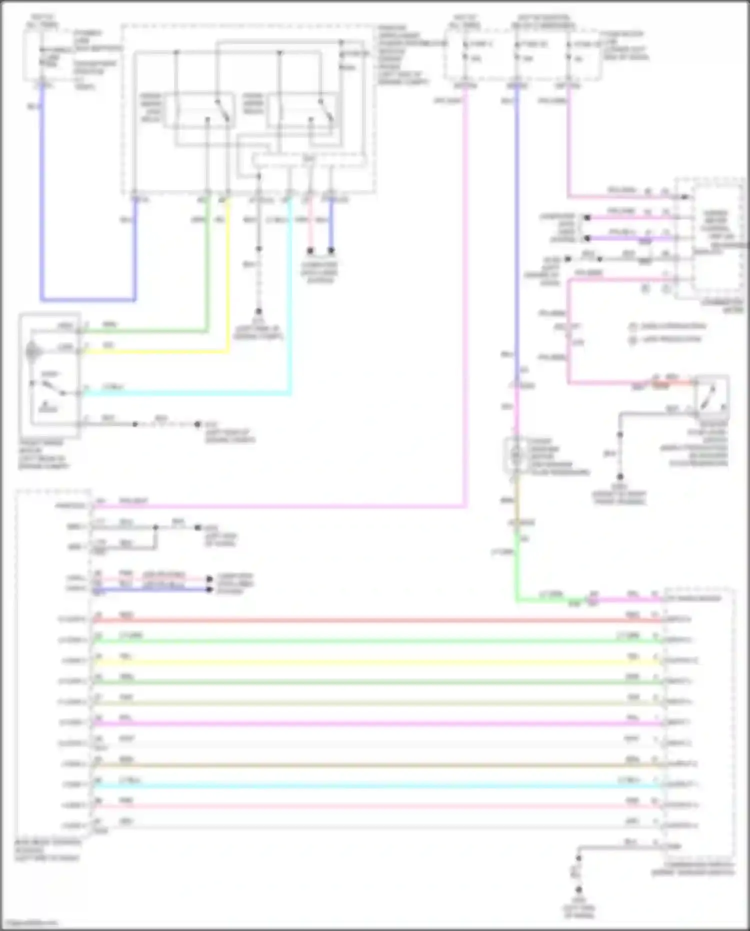 Wiring diagram washer fluid level switch for Nissan Altima L34 (2018-2024) (2 of 2)