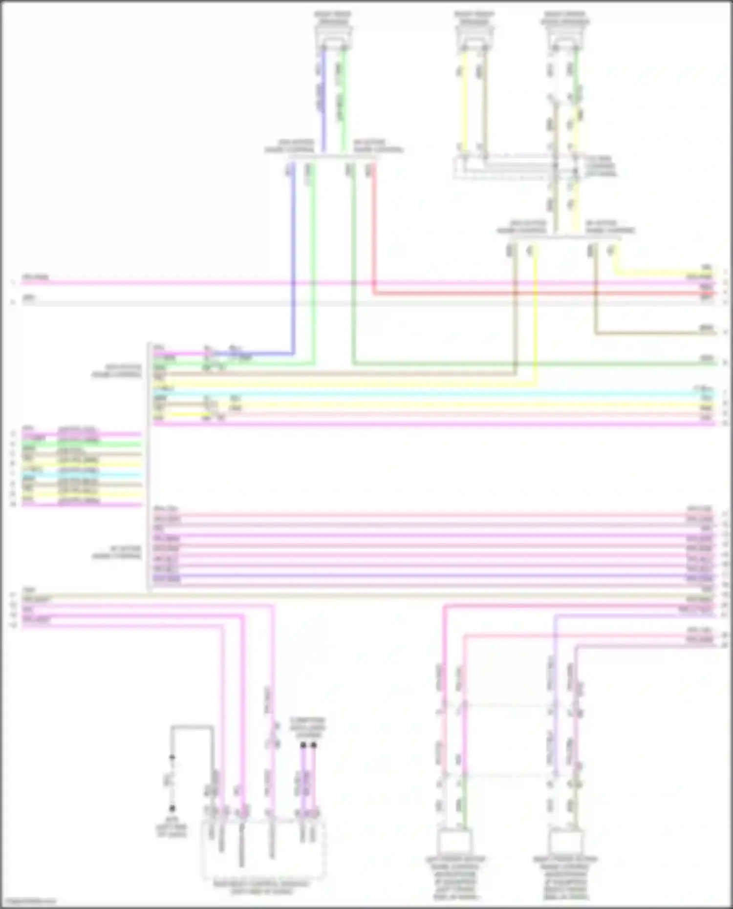 Wiring diagram w/o active noise control for Nissan Altima L34 (2018-2024) (2 of 5)
