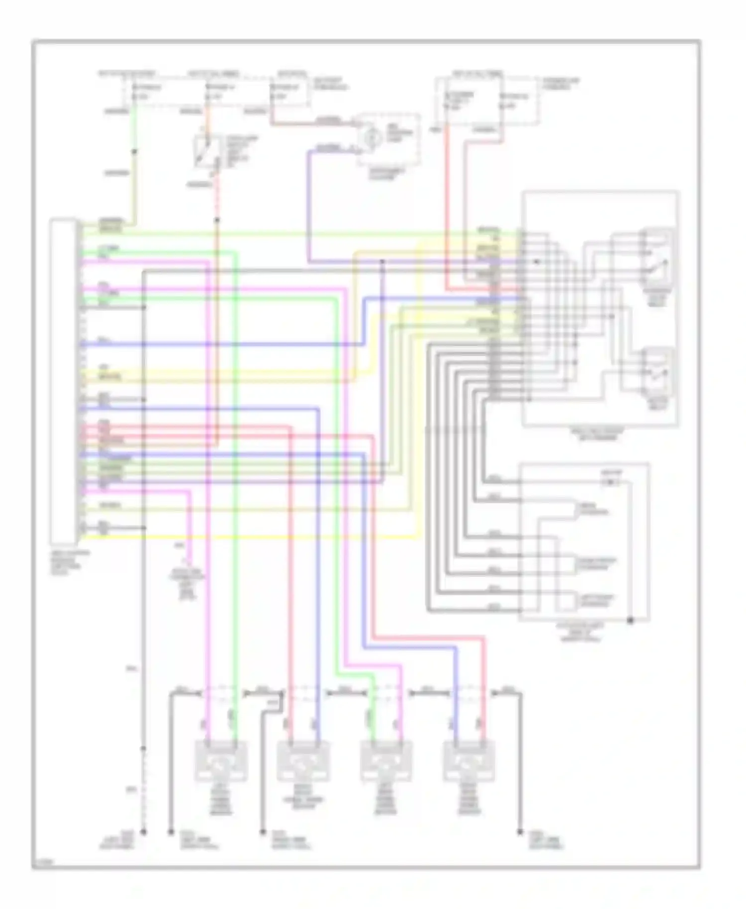 Altima Nissan U13 (1992-1997): Anti-lock brake circuits