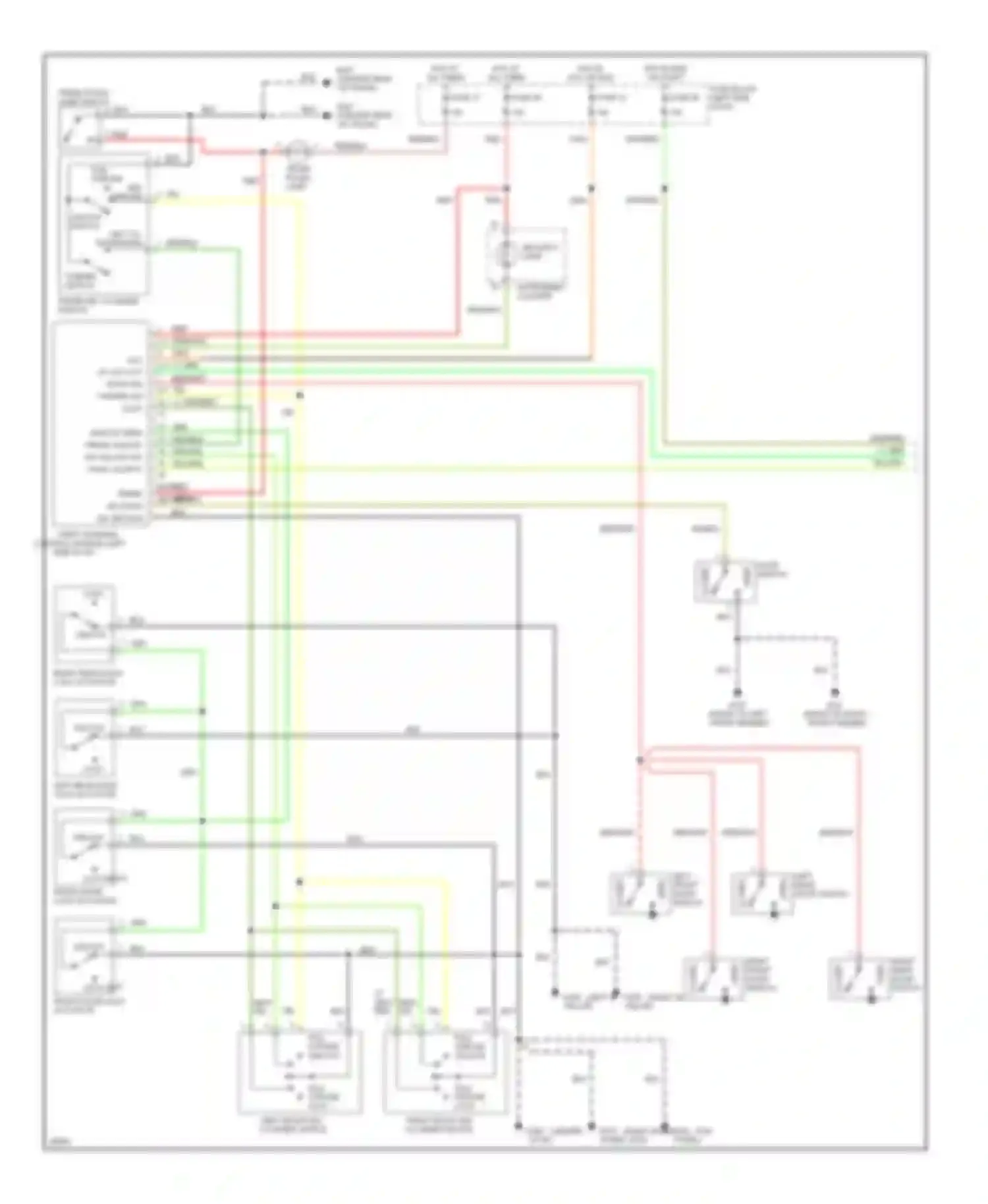 Altima Nissan U13 (1992-1997): Anti-theft circuit (1 of 2)
