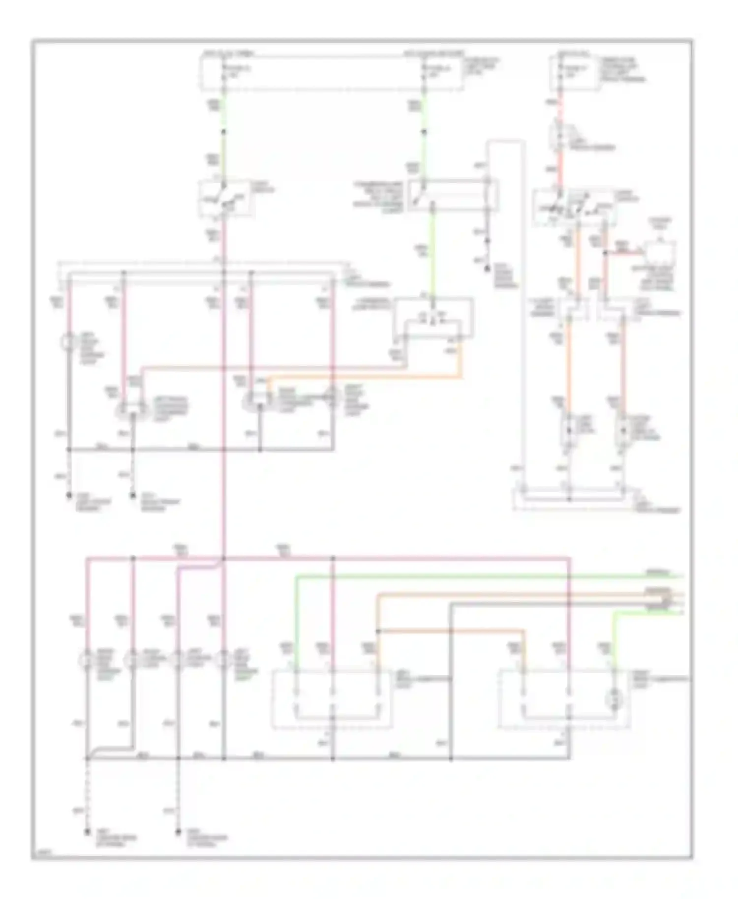 Altima Nissan U13 (1992-1997): Exterior lamps circuit (1 of 2)