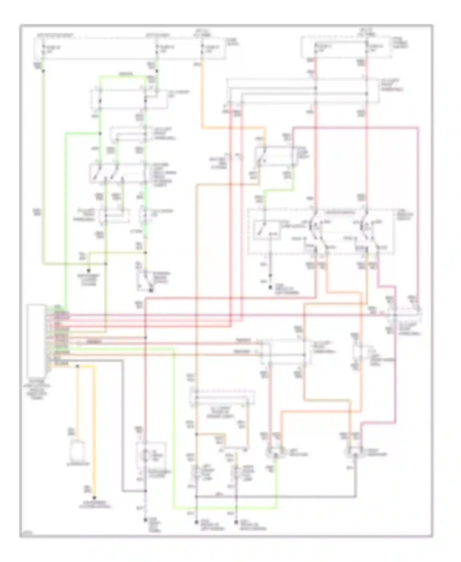 Altima Nissan U13 (1992-1997): Headlight circuit, with drl