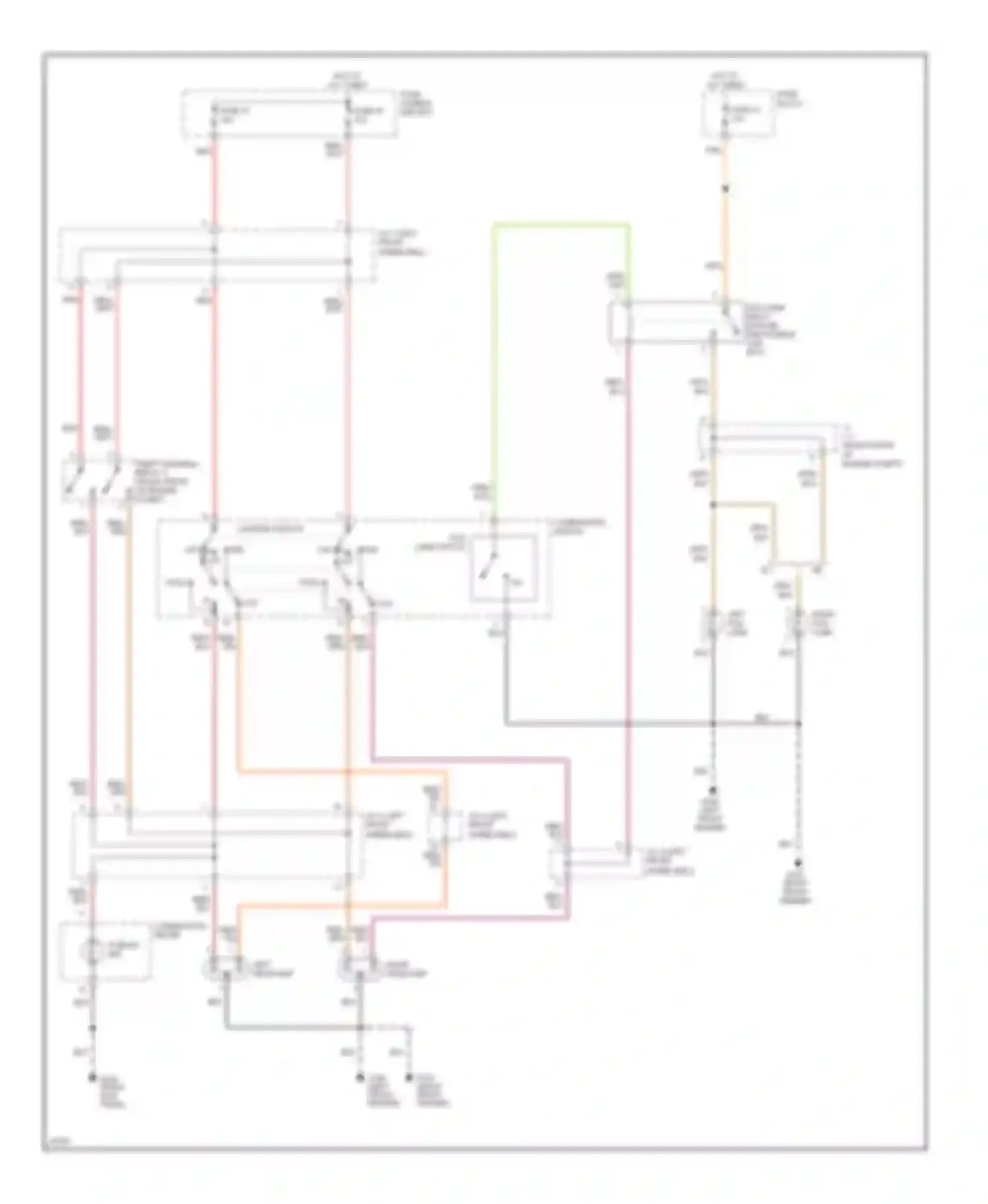 Altima Nissan U13 (1992-1997): Headlight circuit, without drl