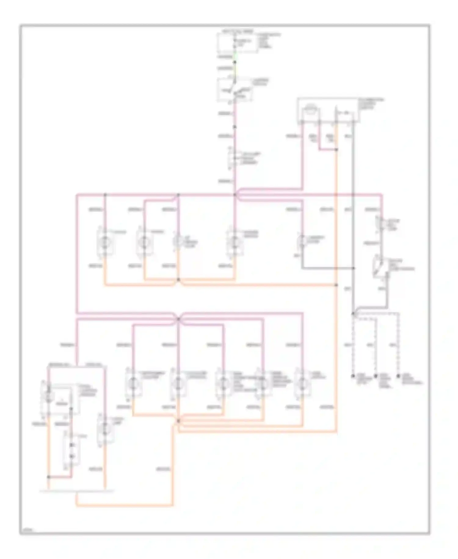 Altima Nissan U13 (1992-1997): Instrument illumination circuit