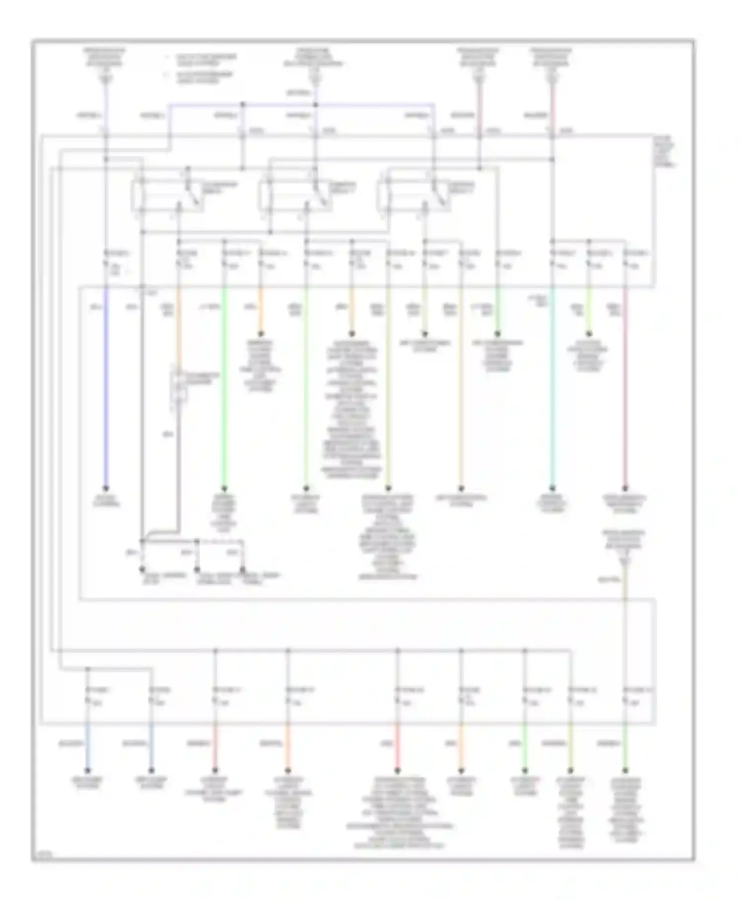 Altima Nissan U13 (1992-1997): Power distribution circuit (2 of 2)