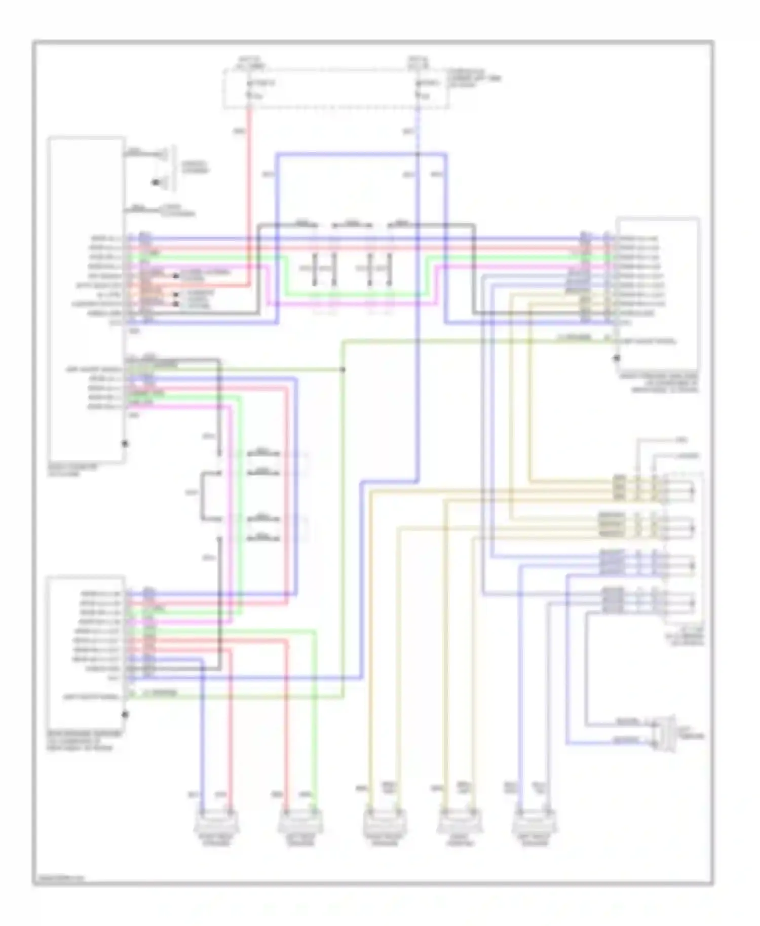 Altima Nissan U13 (1992-1997): Radio circuits, premium radio