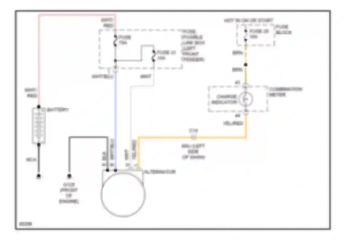 Altima Nissan U13 (1992-1997): Charging circuit