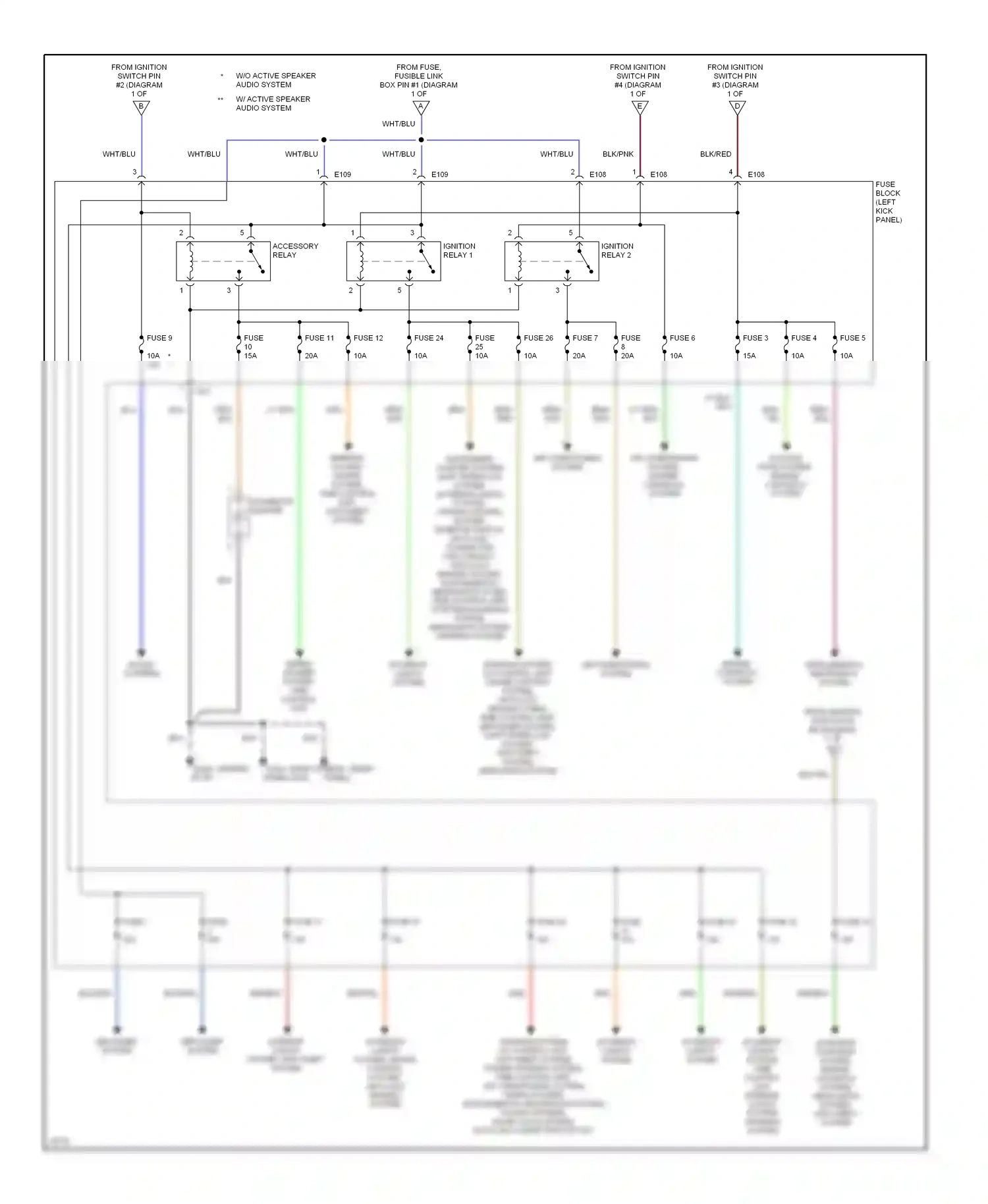Wiring diagram cooling fans system, engine controls system for Nissan Altima U13 (1992-1997) (1 of 1)