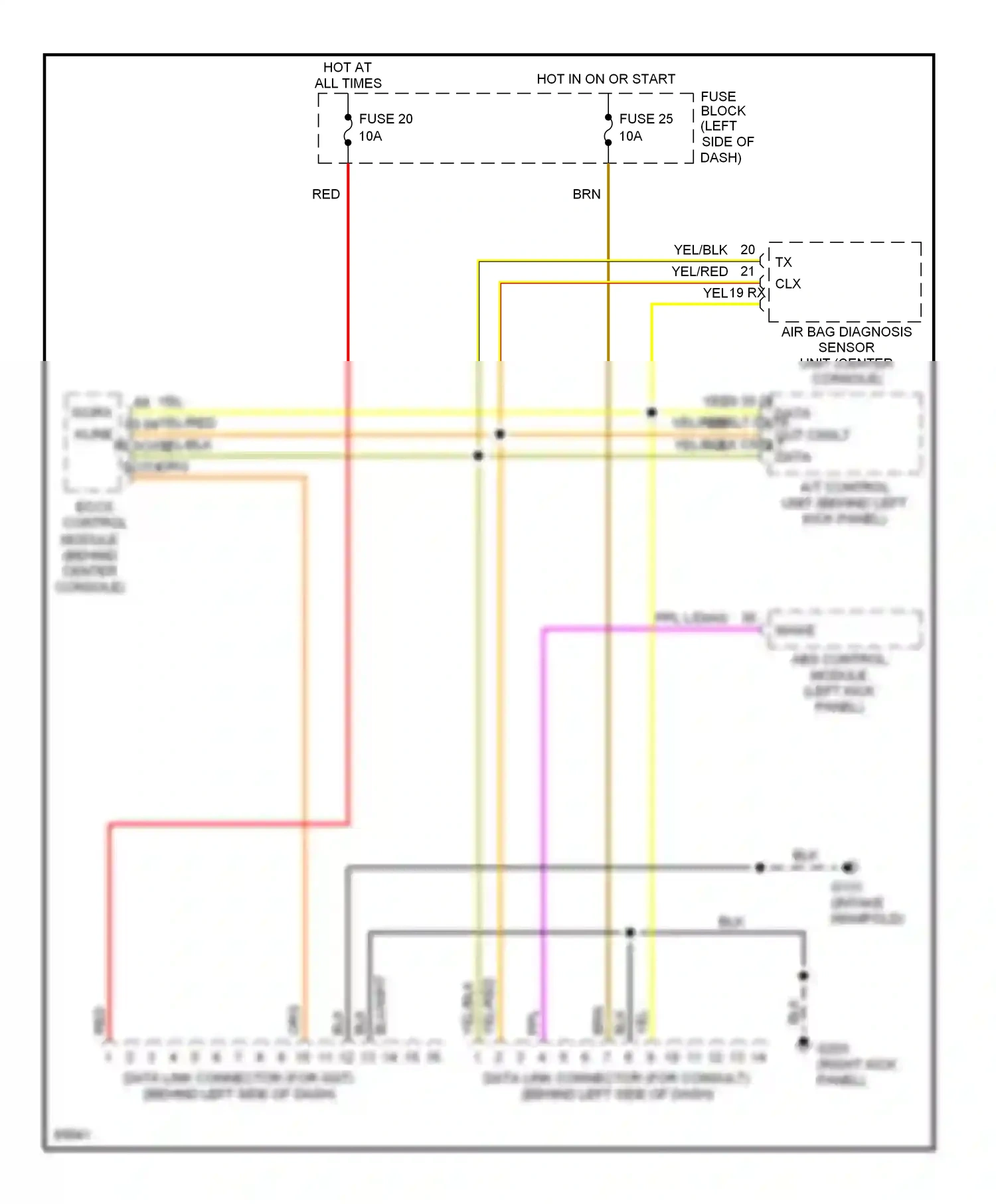 Wiring diagram eccs control for Nissan Altima U13 (1992-1997) (1 of 1)