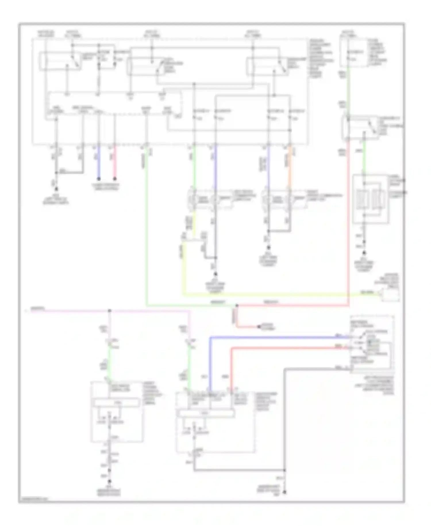 Armada Nissan I facelift (2007-2016): Forced entry circuit (2 of 2)