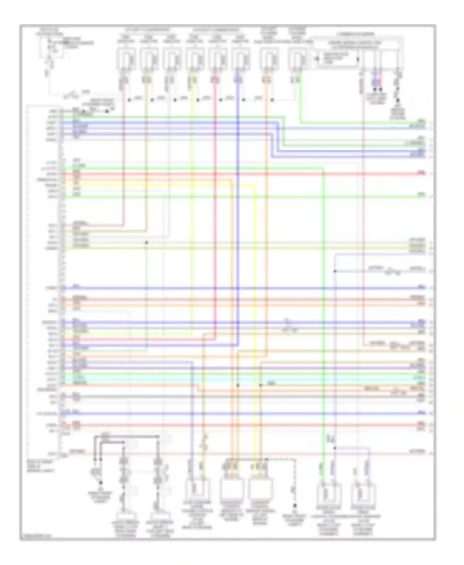 Armada Nissan I facelift (2007-2016): Wiring diagram engine performance 5.6l flex fuel (1 of 4)