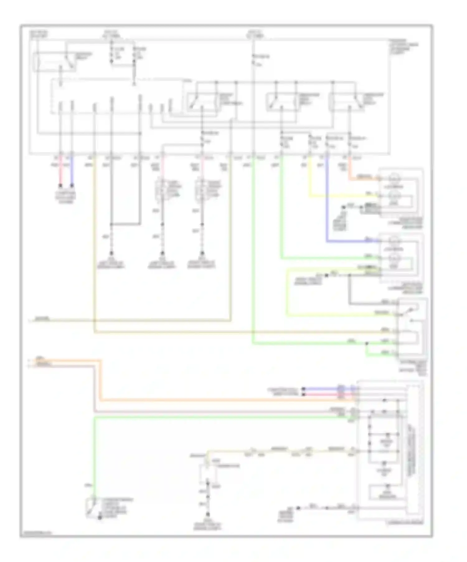 Armada Nissan I facelift (2007-2016): Headlights circuit, with drl (2 of 2)