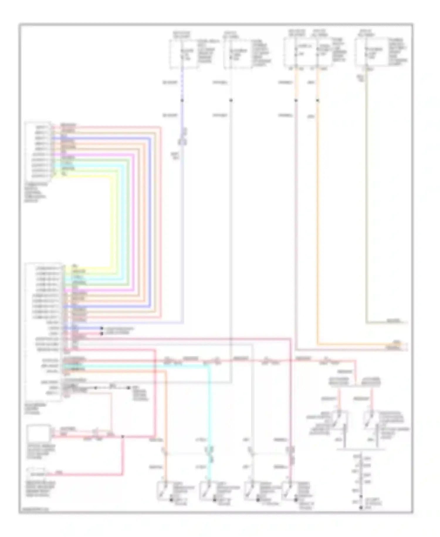 Armada Nissan I facelift (2007-2016): Headlights circuit, without drl (1 of 2)