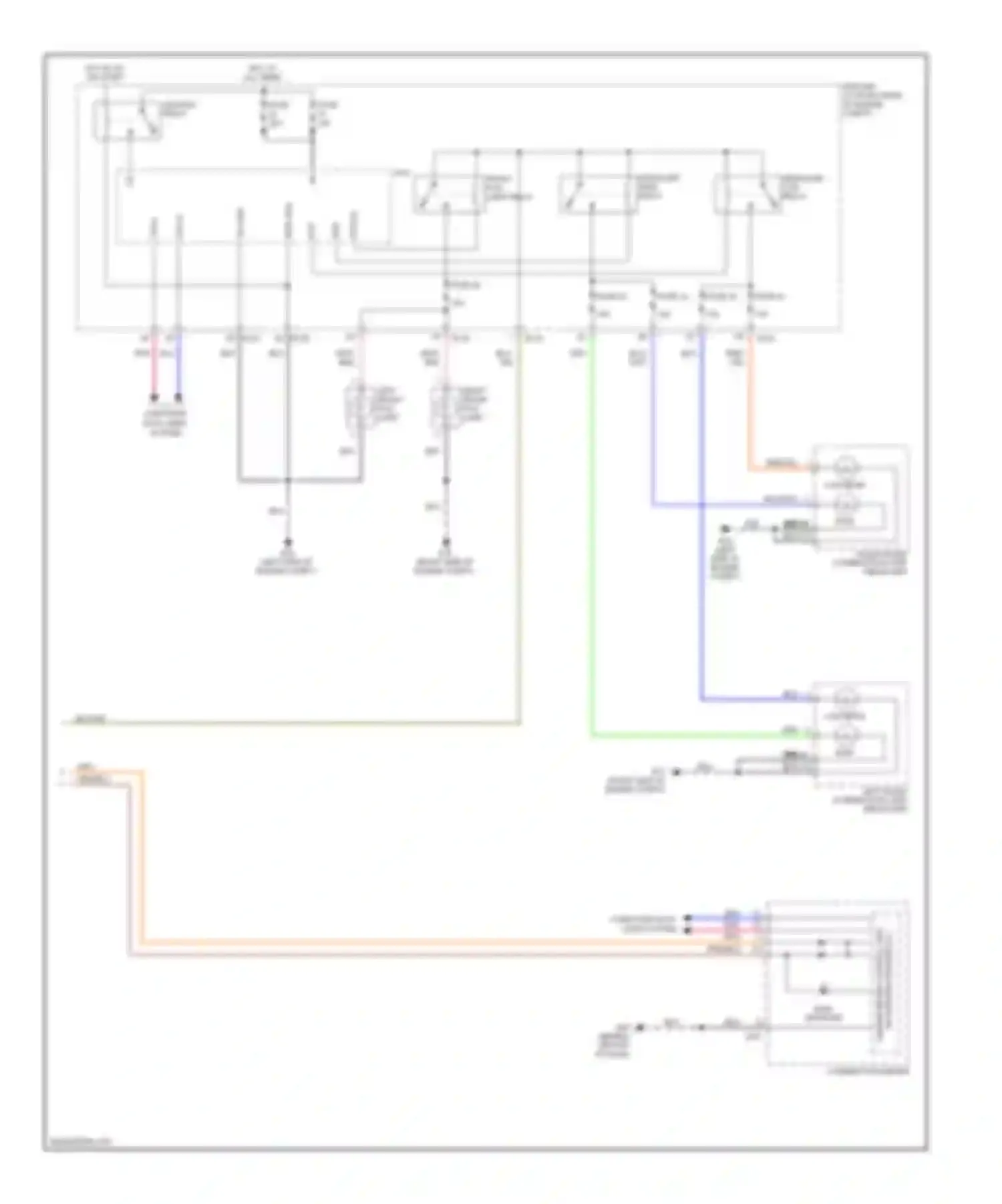 Armada Nissan I facelift (2007-2016): Headlights circuit, without drl (2 of 2)