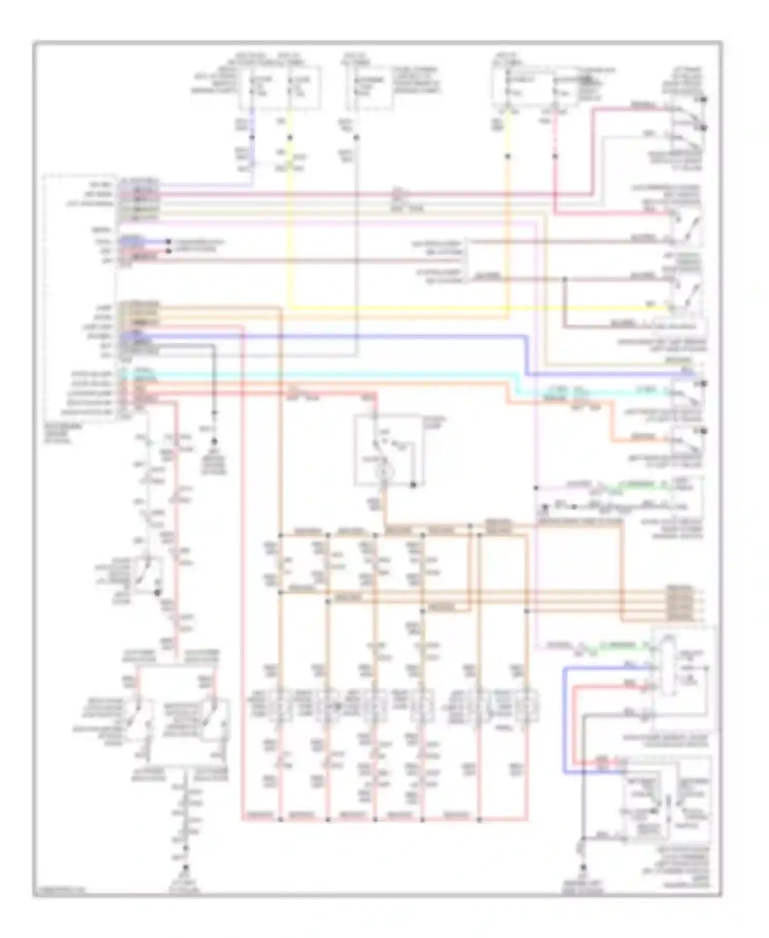 Armada Nissan I facelift (2007-2016): Courtesy lamps circuit (1 of 2)
