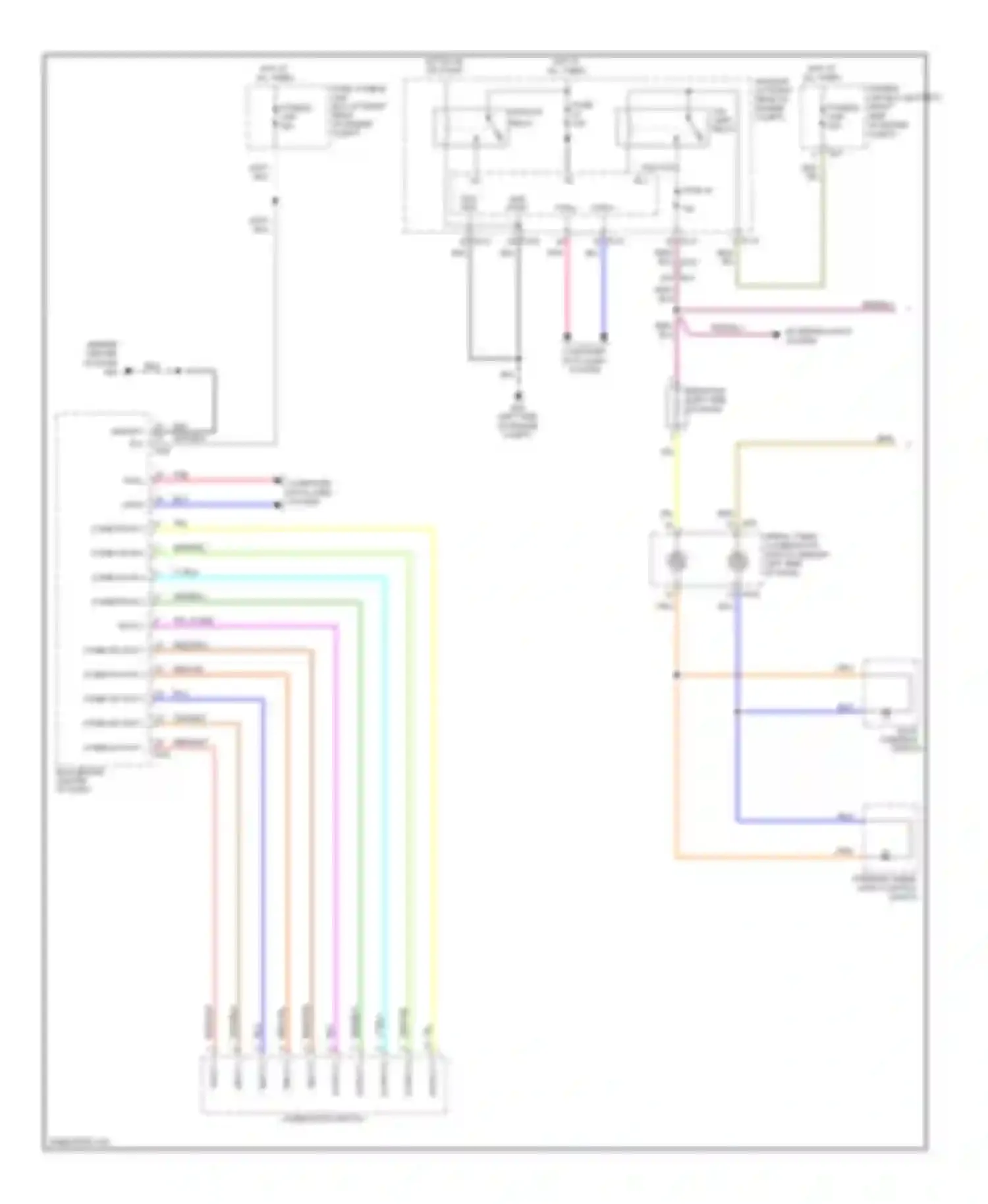 Armada Nissan I facelift (2007-2016): Instrument illumination circuit (1 of 2)