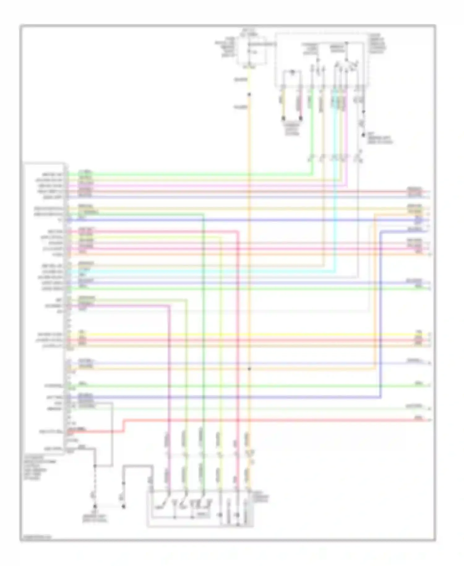 Armada Nissan I facelift (2007-2016): Memory systems circuit (1 of 3)