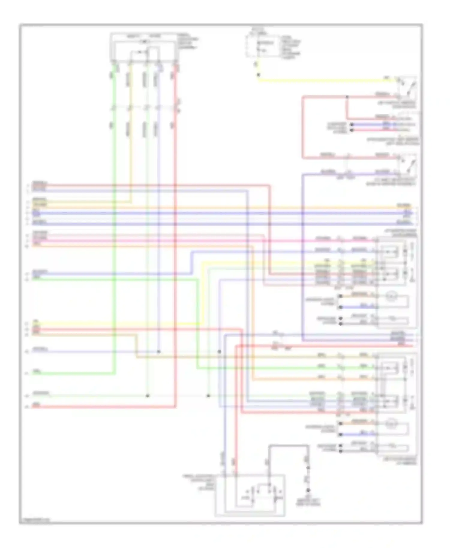 Armada Nissan I facelift (2007-2016): Memory systems circuit (2 of 3)