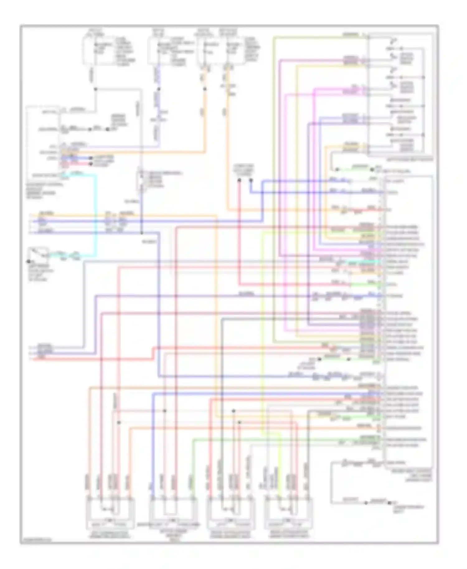 Armada Nissan I facelift (2007-2016): Memory systems circuit (3 of 3)