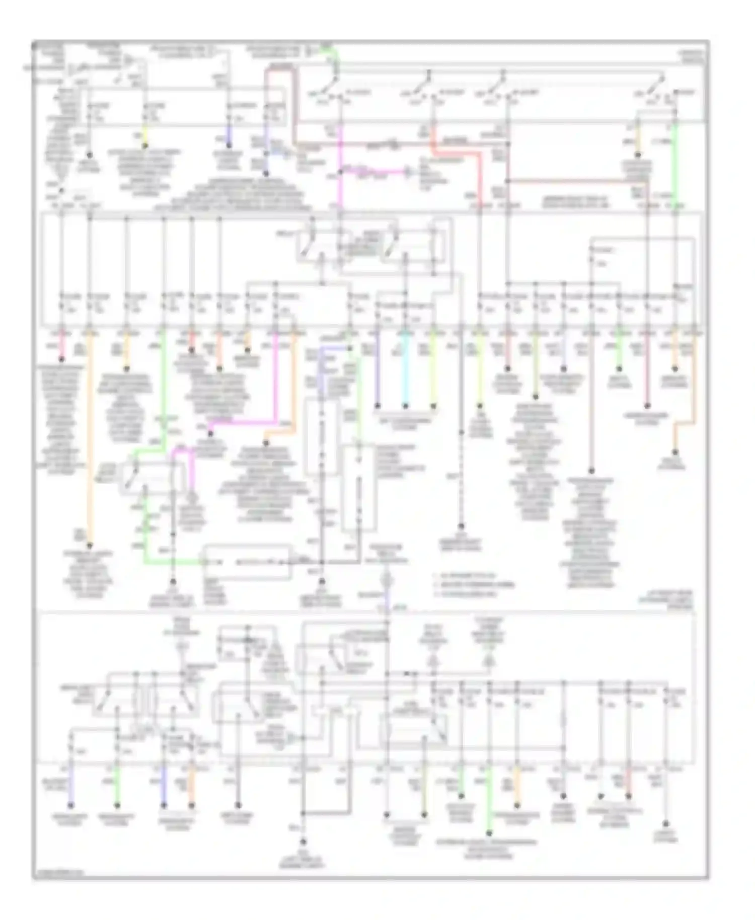 Armada Nissan I facelift (2007-2016): Power distribution circuit (2 of 2)