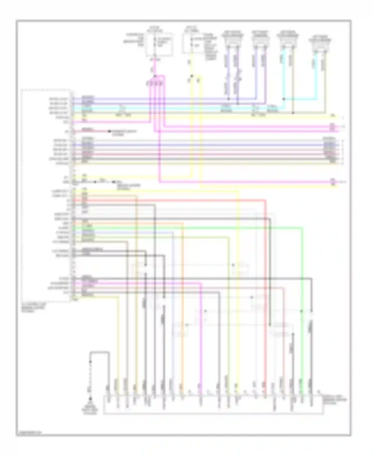 Armada Nissan I facelift (2007-2016): Base radio circuit (1 of 4)