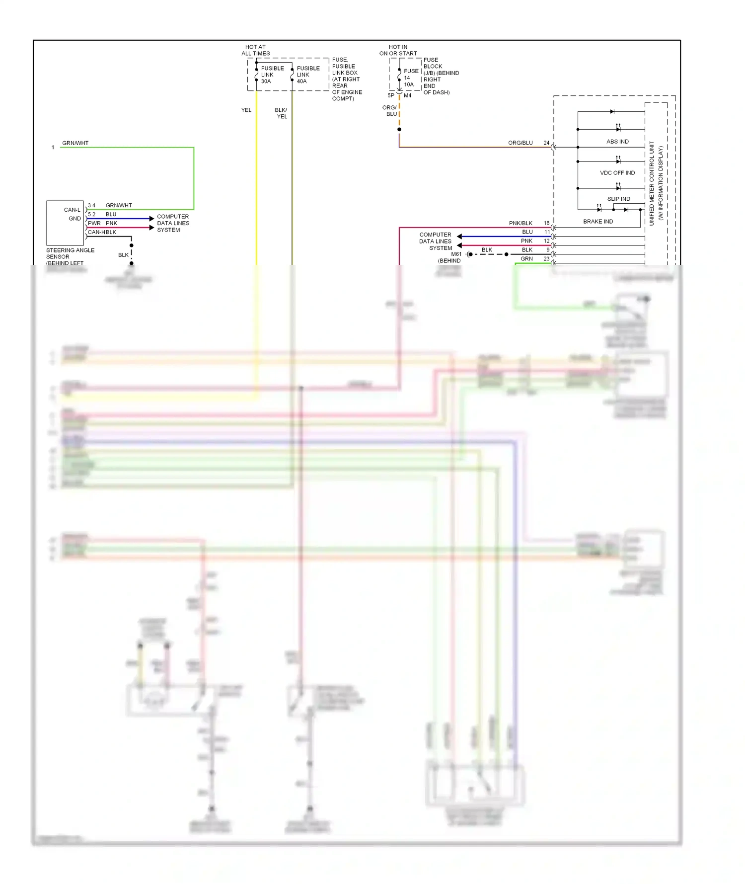 Wiring diagram abs ind. for Nissan Armada I facelift (2007-2016) (1 of 2)