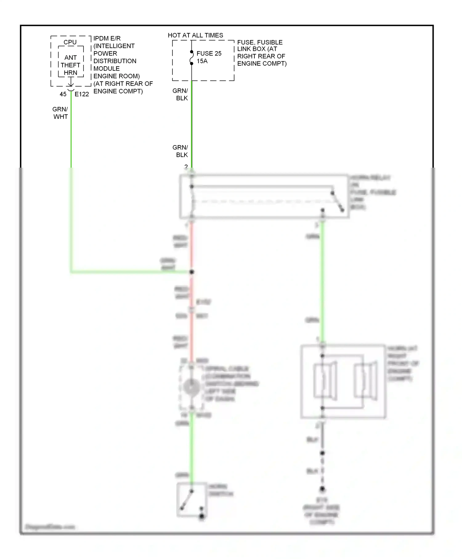 Wiring diagram blk for Nissan Armada I facelift (2007-2016) (33 of 98)