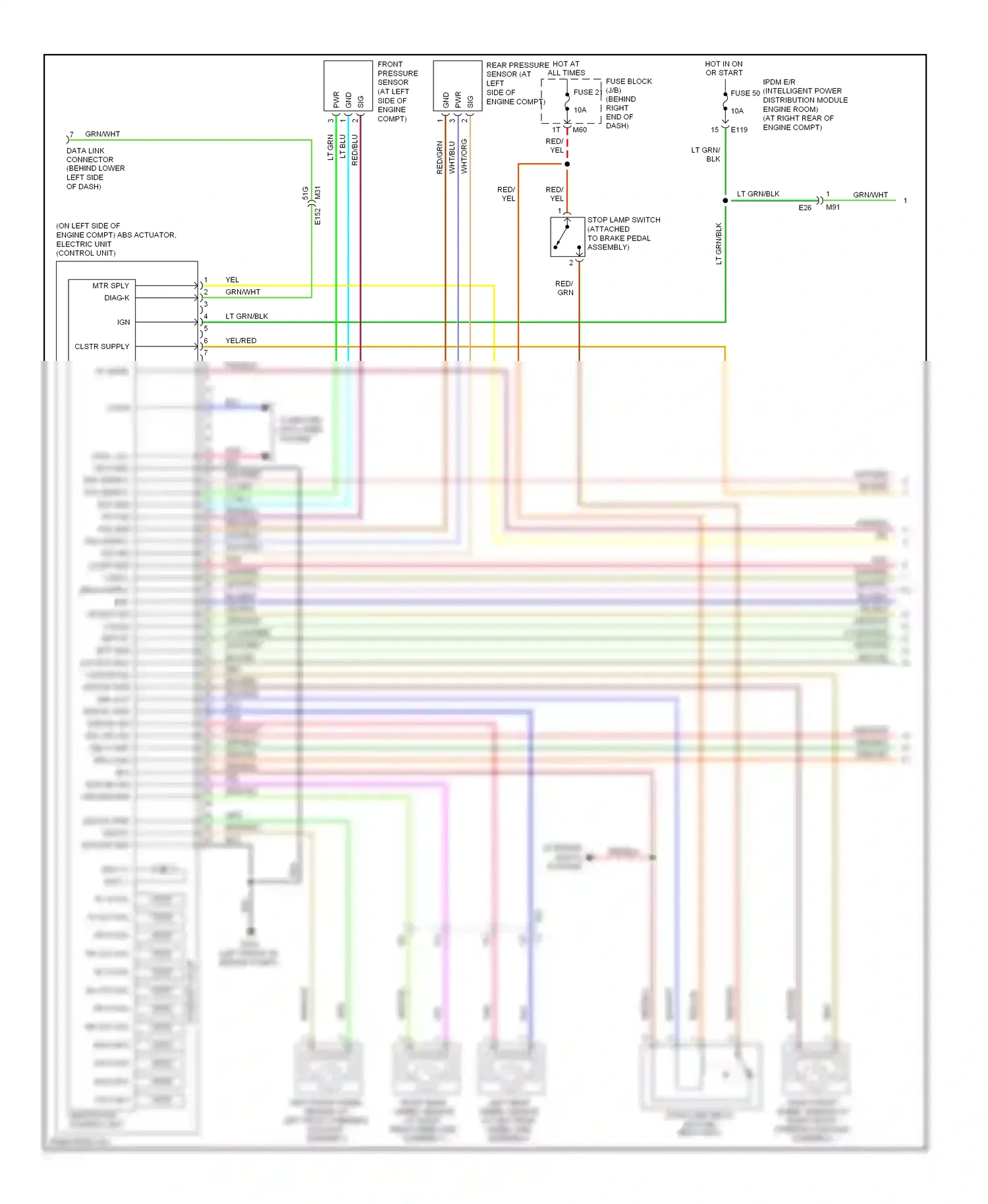 Wiring diagram blu for Nissan Armada I facelift (2007-2016) (1 of 92)