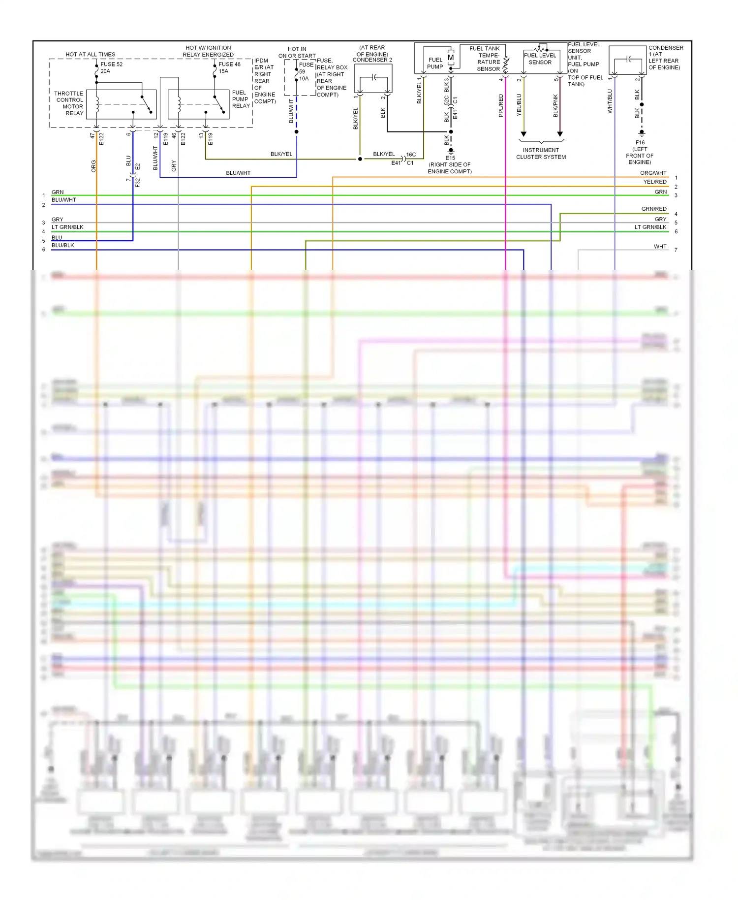 Wiring diagram blu/red for Nissan Armada I facelift (2007-2016) (8 of 17)
